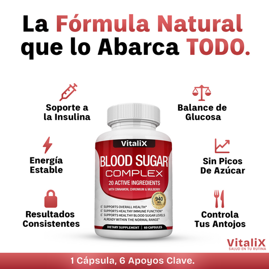 VitaliX® Fórmula Natural Equilibrio Glucosa