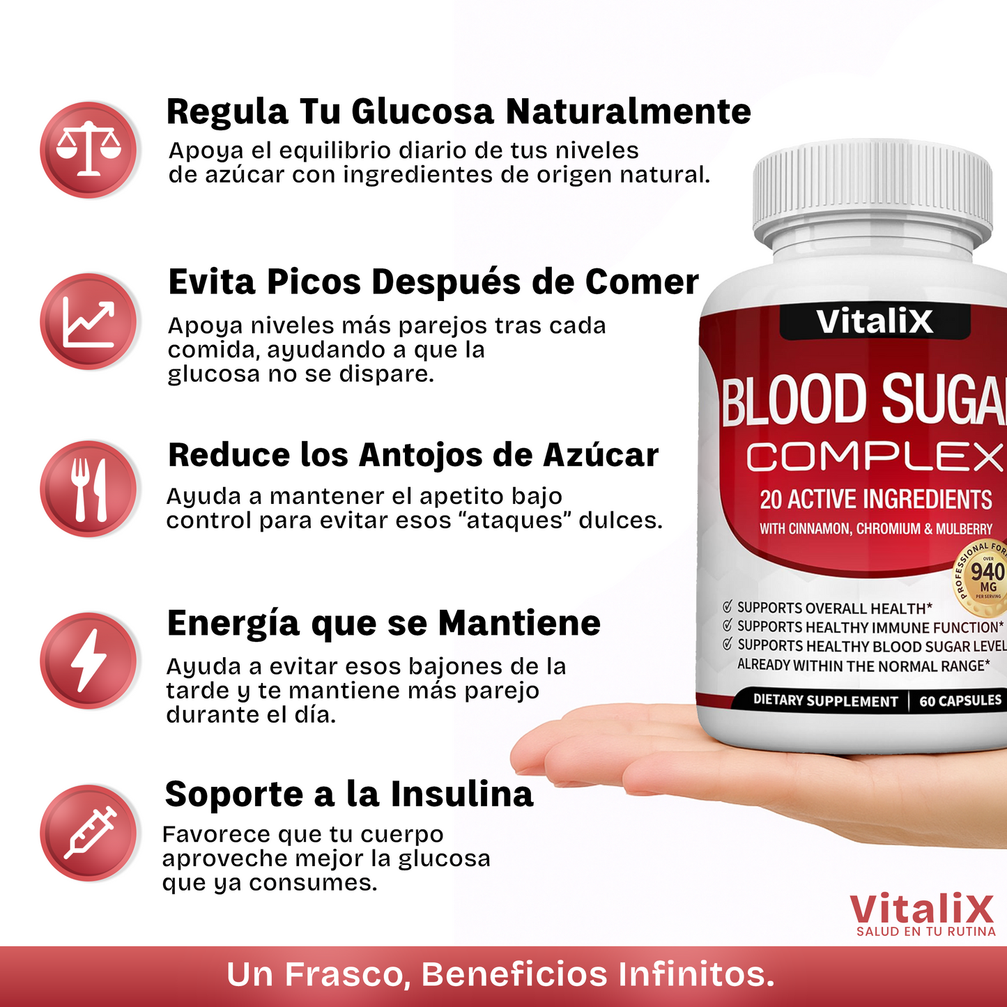 VitaliX® Fórmula Natural Equilibrio Glucosa