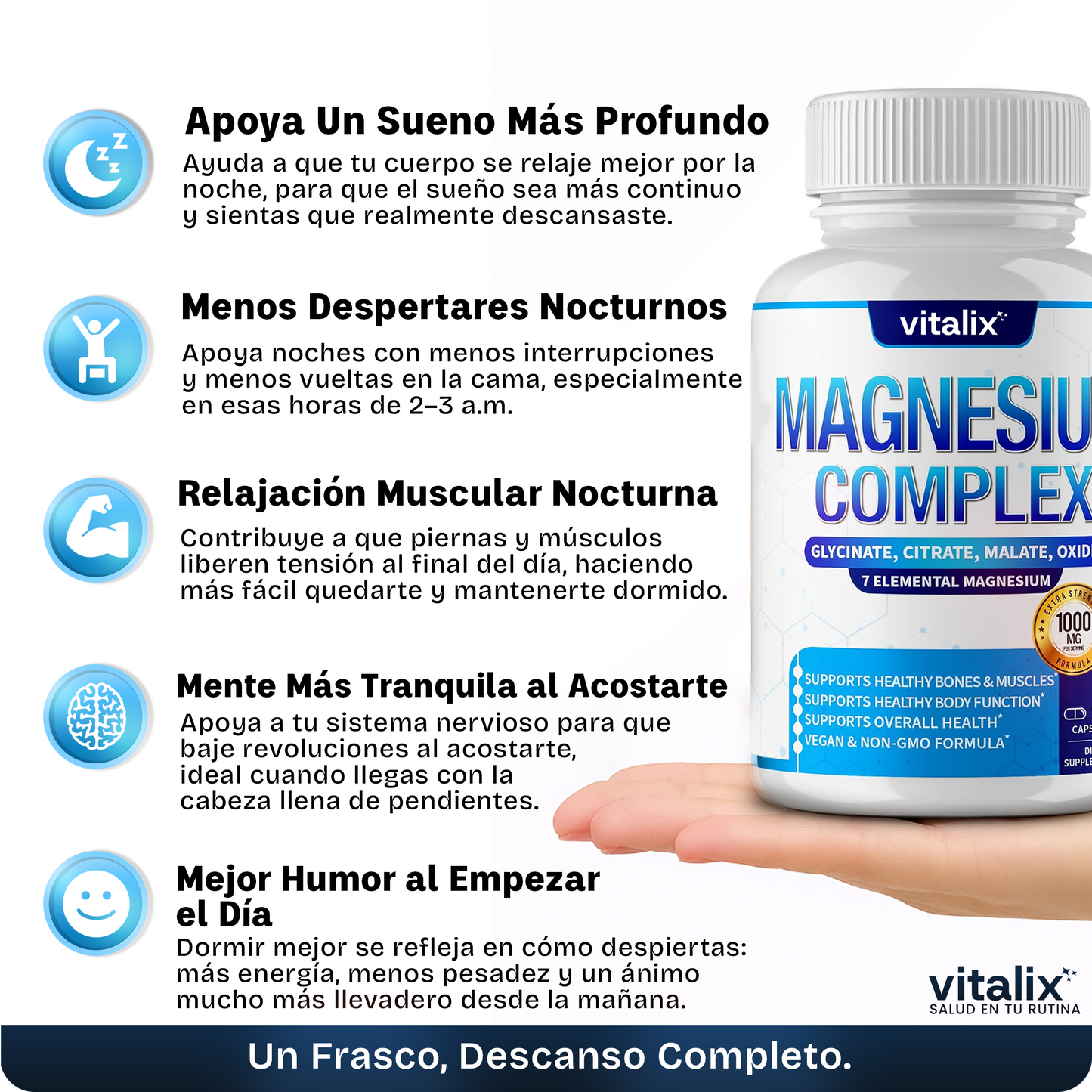 VitaliX® Menopausia Tranquila | Magnesio 7 en 1