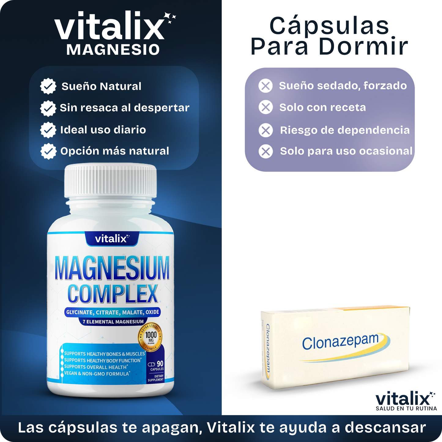 VitaliX® Menopausia Tranquila | Magnesio 7 en 1