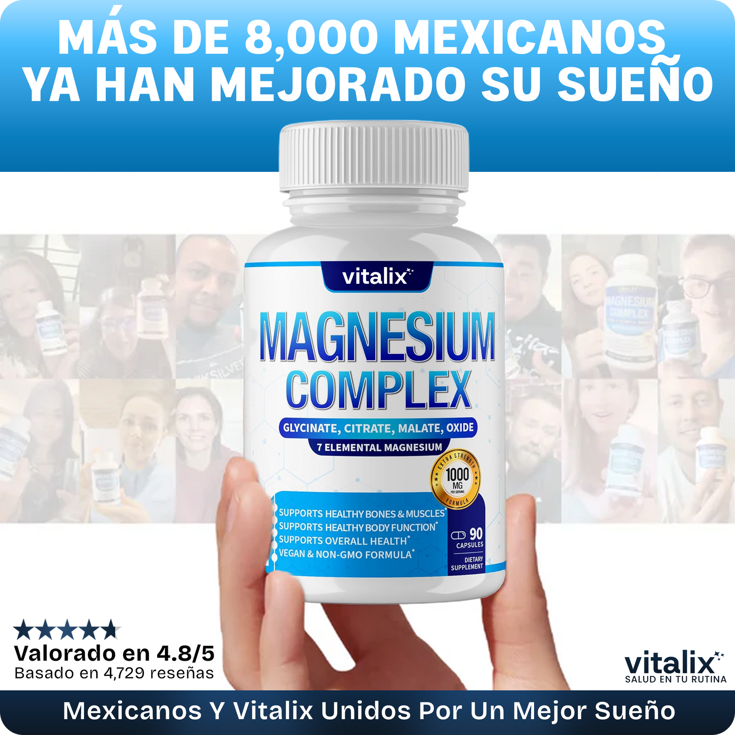 VitaliX® Menopausia Tranquila | Magnesio 7 en 1